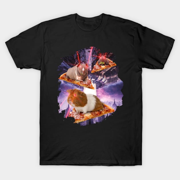 Laser Guinea Pig Pizza T-Shirt by MooonTees